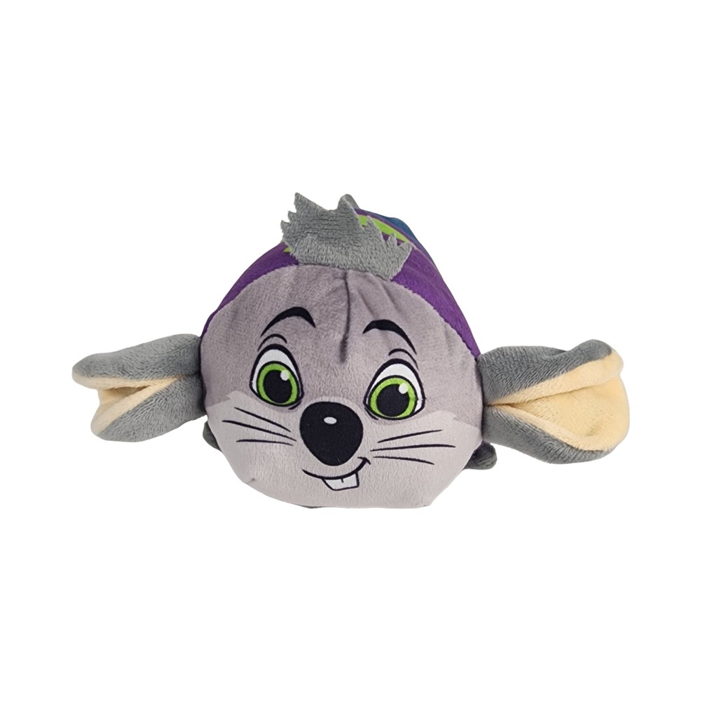 Chuck E Cheese Plush Mouse Mascot Purple Jersey 9 Inch Stackable Toy‎ Good Stuff